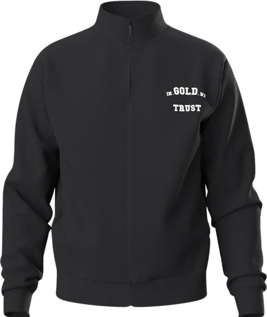 Kids In Gold We Trust Vesten | In Gold We Trust Kids The Crocodile Jet Black Zwart