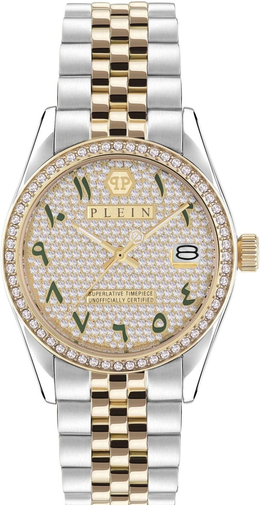 Dames Philipp Plein | Philipp Plein Date Superlative Pwyaa0823 Dameshorloge 34 Mm Wit