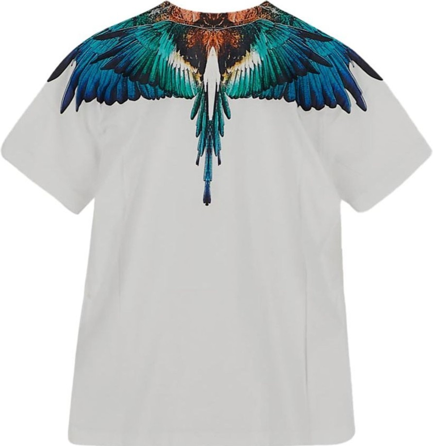 Kids Marcelo Burlon T-Shirts | Marcelo Burlon Icon Wings T-Shirt Wit