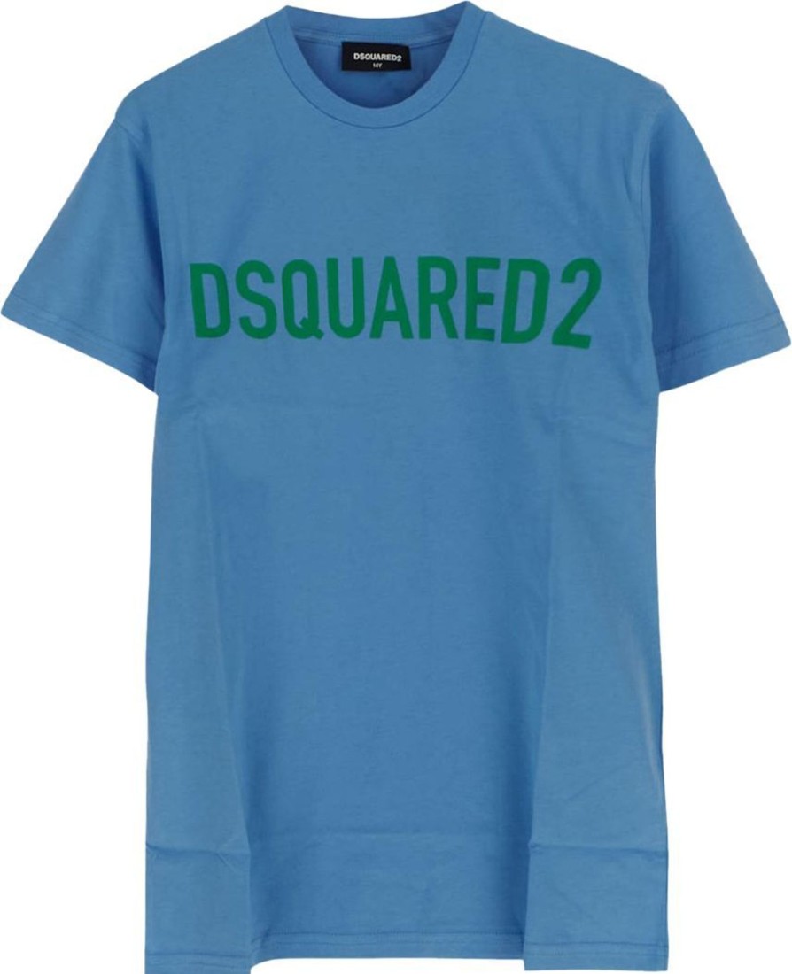 Kids Dsquared2 T-Shirts | Dsquared2 Relax Eco Maglietta T-Shirt Blauw