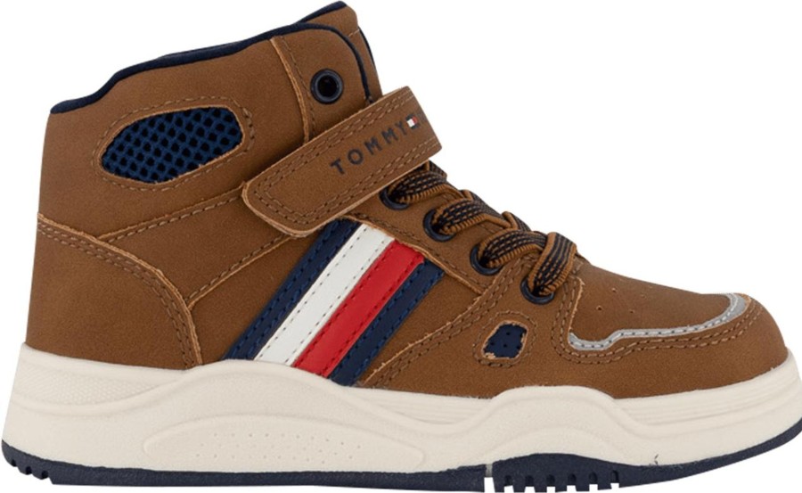 Kids Tommy Hilfiger Sneakers | Tommy Hilfiger Tommy Hilfiger Kinder Jongens Sneakers Camel Taupe