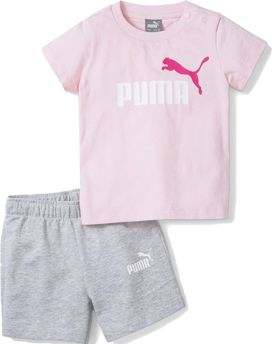 Kids Puma Sets | Puma Suit Kid Minicats Tee & Shorts Set 845839.16 Divers