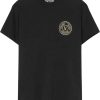 Heren Versace Jeans Couture | Versace Jeans Couture Versace Jeans Shirt Zwart Katoen Maat M V-Emblem T-Shirts Zwart Zwart