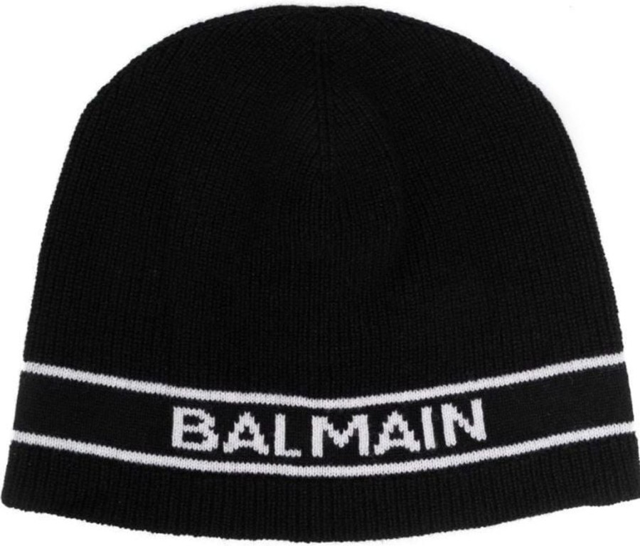 Kids Balmain Mutsen & Petten | Balmain Hat Black Zwart