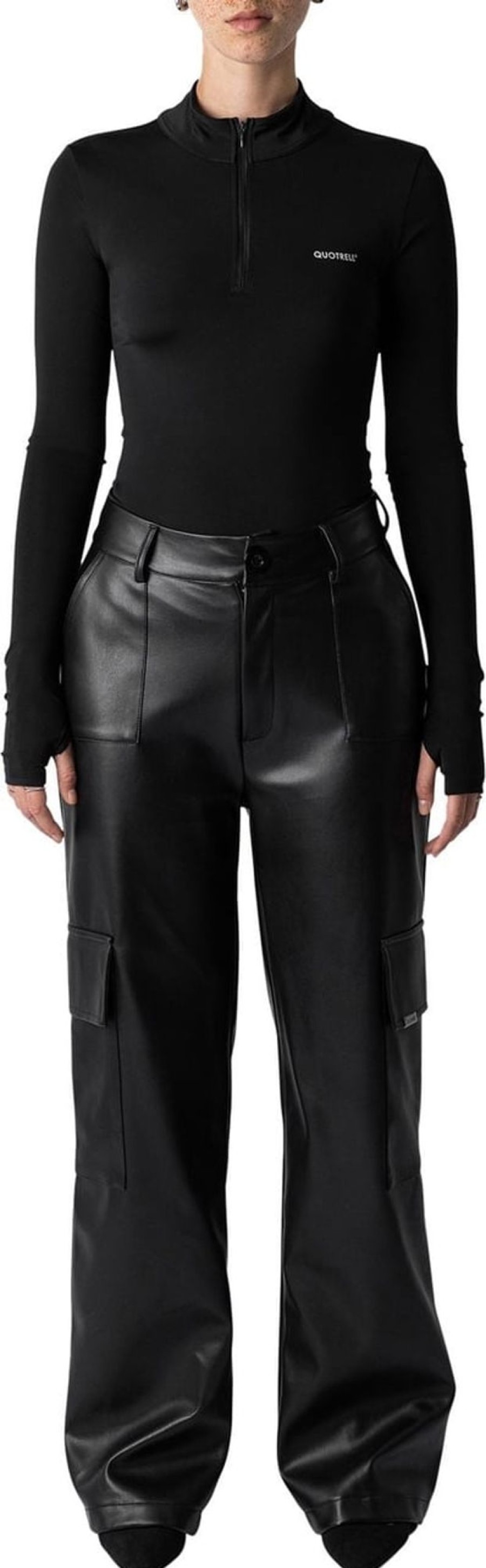 Dames Quotrell | Quotrell Nena Cargo | Black Zwart