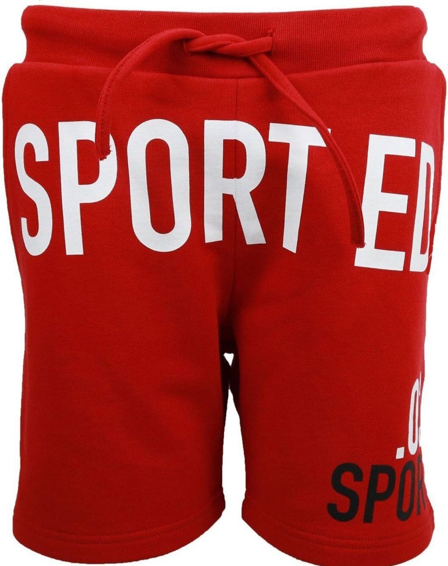 Kids Dsquared2 Shorts | Dsquared2 Short Sport Edition Rood Zwart