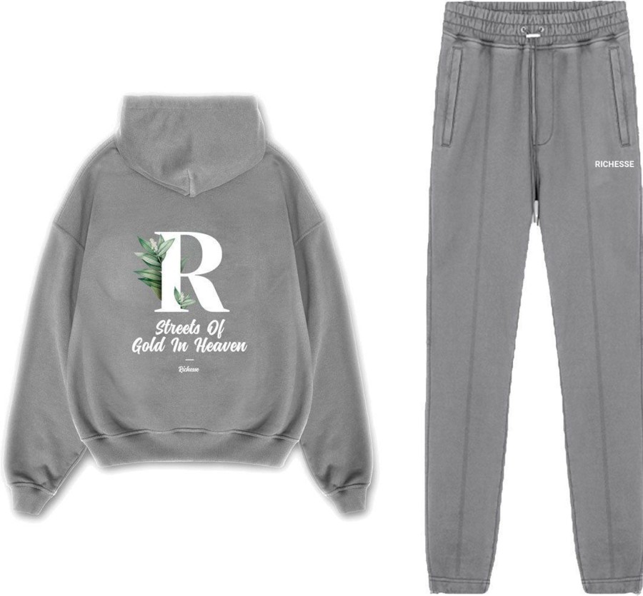 Heren Richesse | Richesse Heaven Tracksuit Grijs Grijs