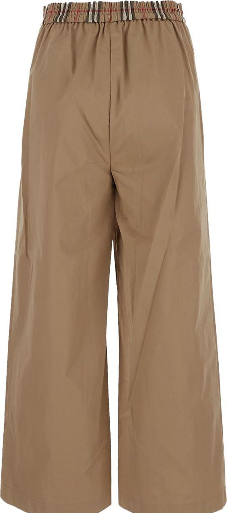 Kids Burberry Broeken | Burberry Wide-Leg Trousers Beige