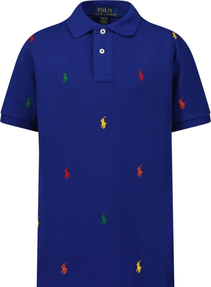 Kids Ralph Lauren T-Shirts | Ralph Lauren Ralph Lauren Kinder Jongens Polo Blauw Blauw