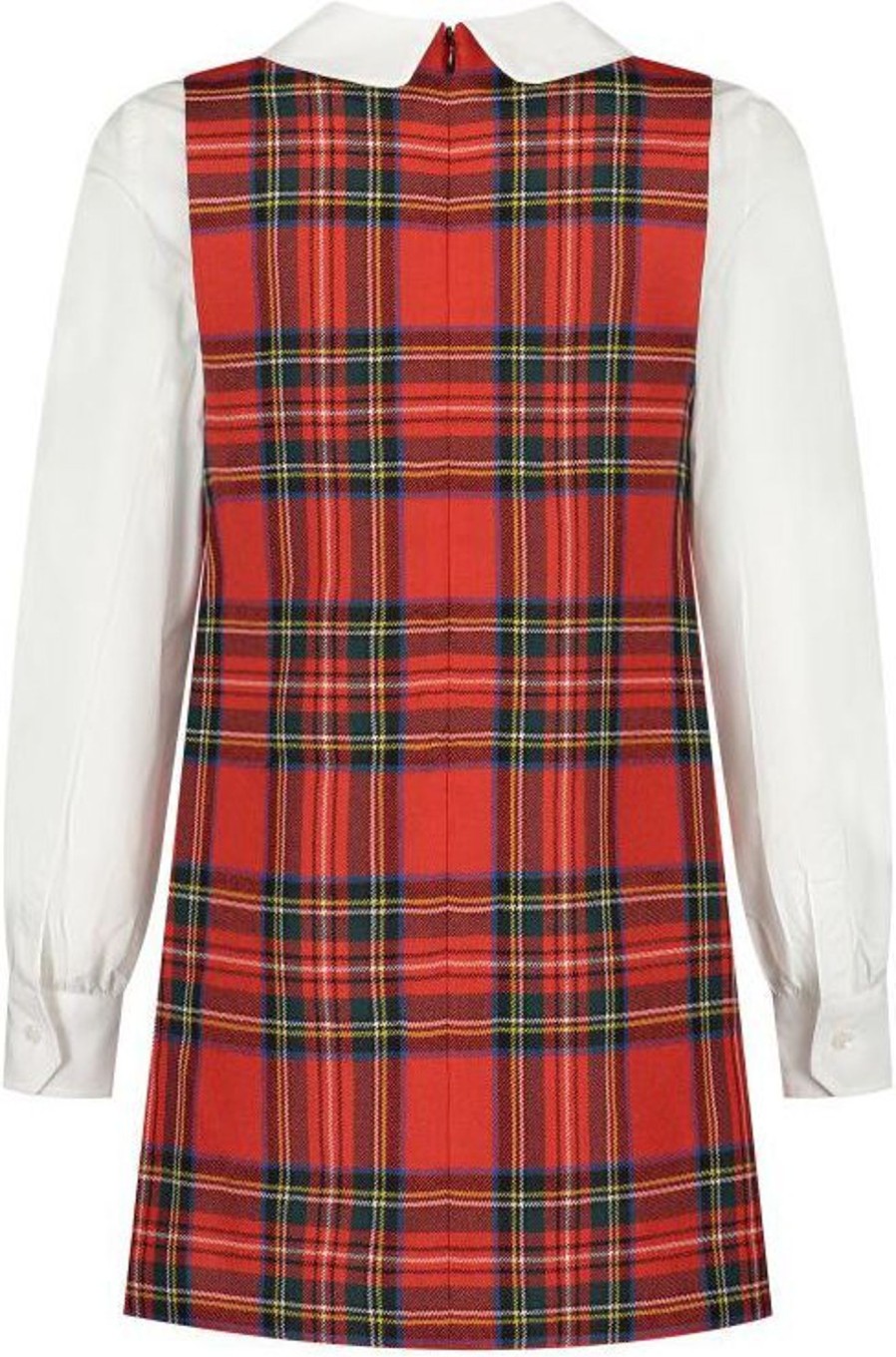 Kids Dolce & Gabbana Jurken | Dolce & Gabbana Long Sleeves Dress Rood