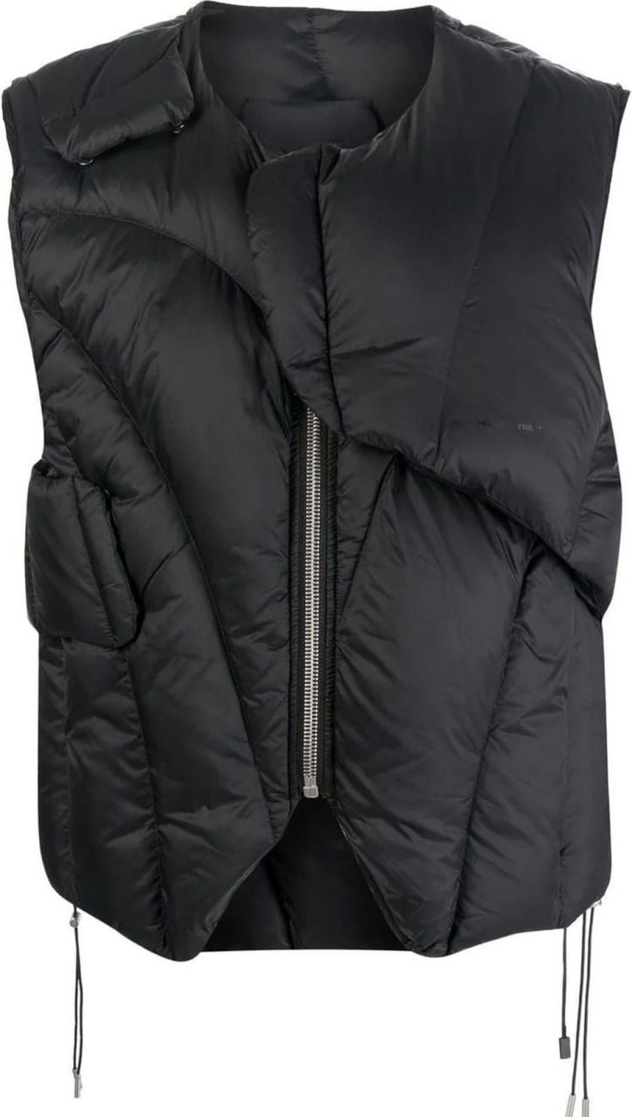 Heren Heliot Emil | Heliot Emil Layered Down Vest Black Zwart