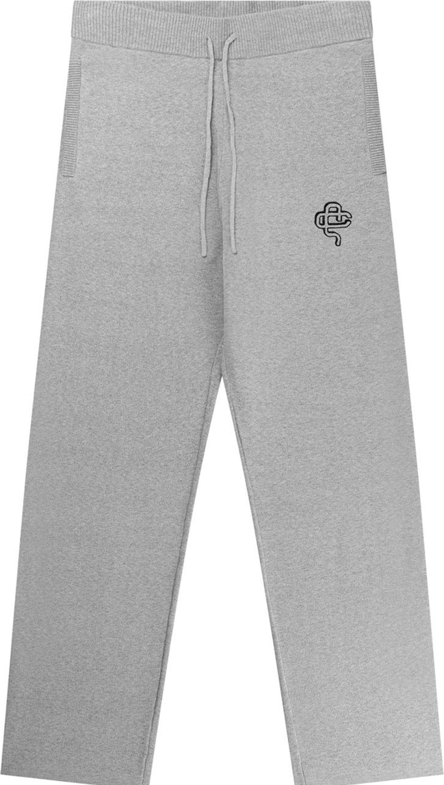 Heren Quotrell | Quotrell Quotrell Couture - Salvador Knitted Pants | Grey Melee/Black Grijs