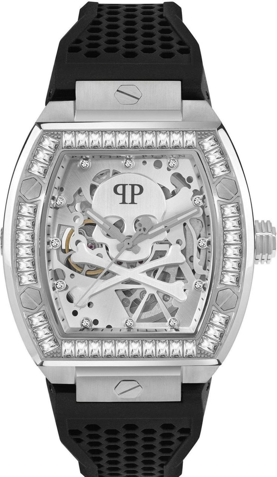 Heren Philipp Plein | Philipp Plein Pwbaa1323 The $Keleton Automatisch Horloge 44 Mm Zilver