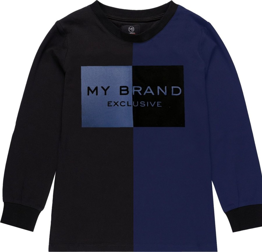 Kids My Brand T-Shirts | My Brand Two Sides Longsleeve Zwart