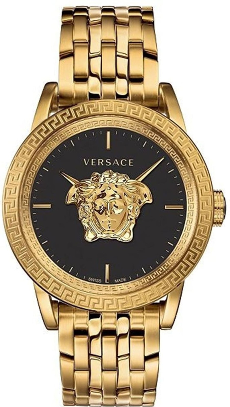 Heren Versace | Versace Verd00819 Palazzo Heren Horloge 43 Mm Zwart