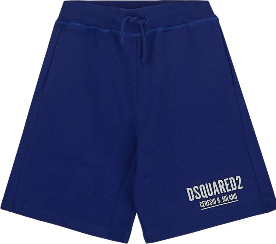 Kids Dsquared2 Shorts | Dsquared2 Cotton Shorts Blauw