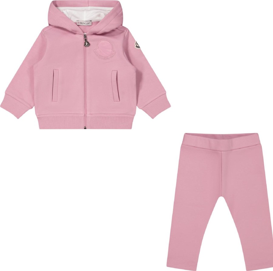 Kids Moncler Sets | Moncler Moncler Baby Meisjes Joggingpak Roze Roze