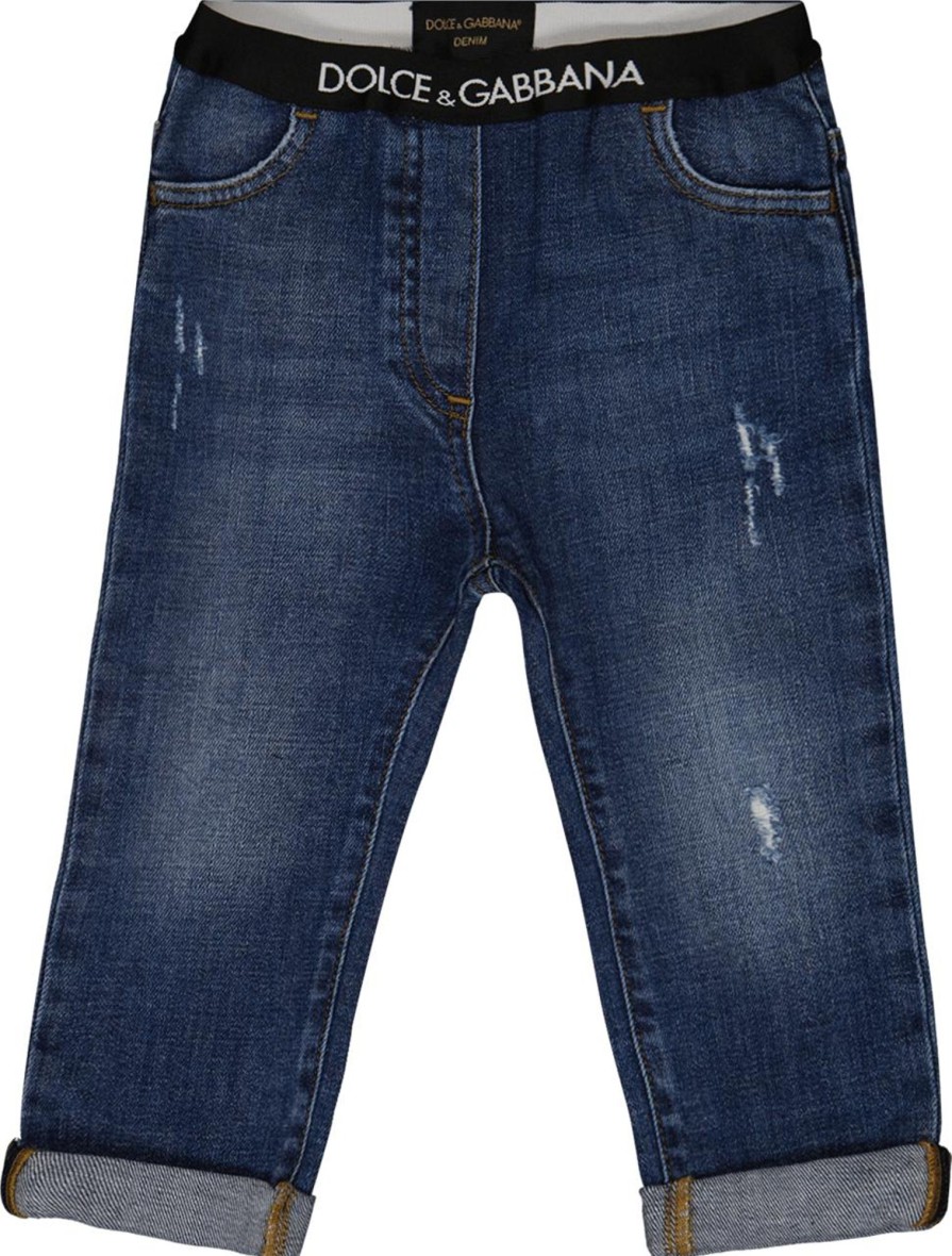 Kids Dolce & Gabbana Jeans | Dolce & Gabbana Dolce & Gabbana Baby Jongens Jeans Blauw Blauw