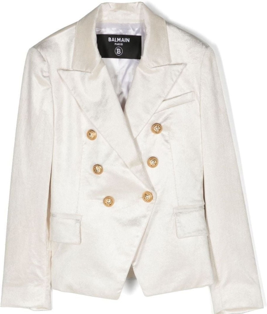 Kids Balmain Jassen | Balmain Jacket Taupe Taupe