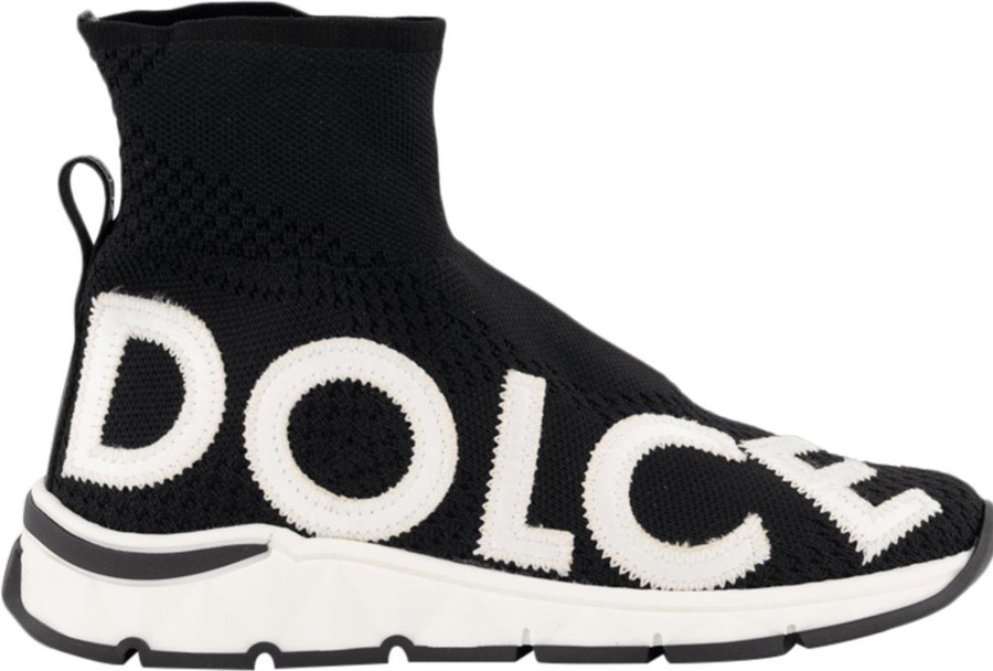 Kids Dolce & Gabbana Sneakers | Dolce & Gabbana Dolce & Gabbana Kinder Jongens Sneakers Zwart Zwart