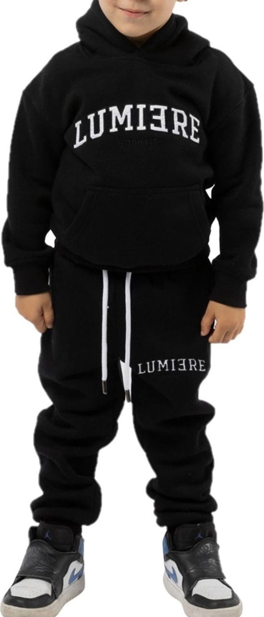 Kids LUMI3RE Sets | Lumi3Re Sportif Trainingspak Kids Zwart Zwart