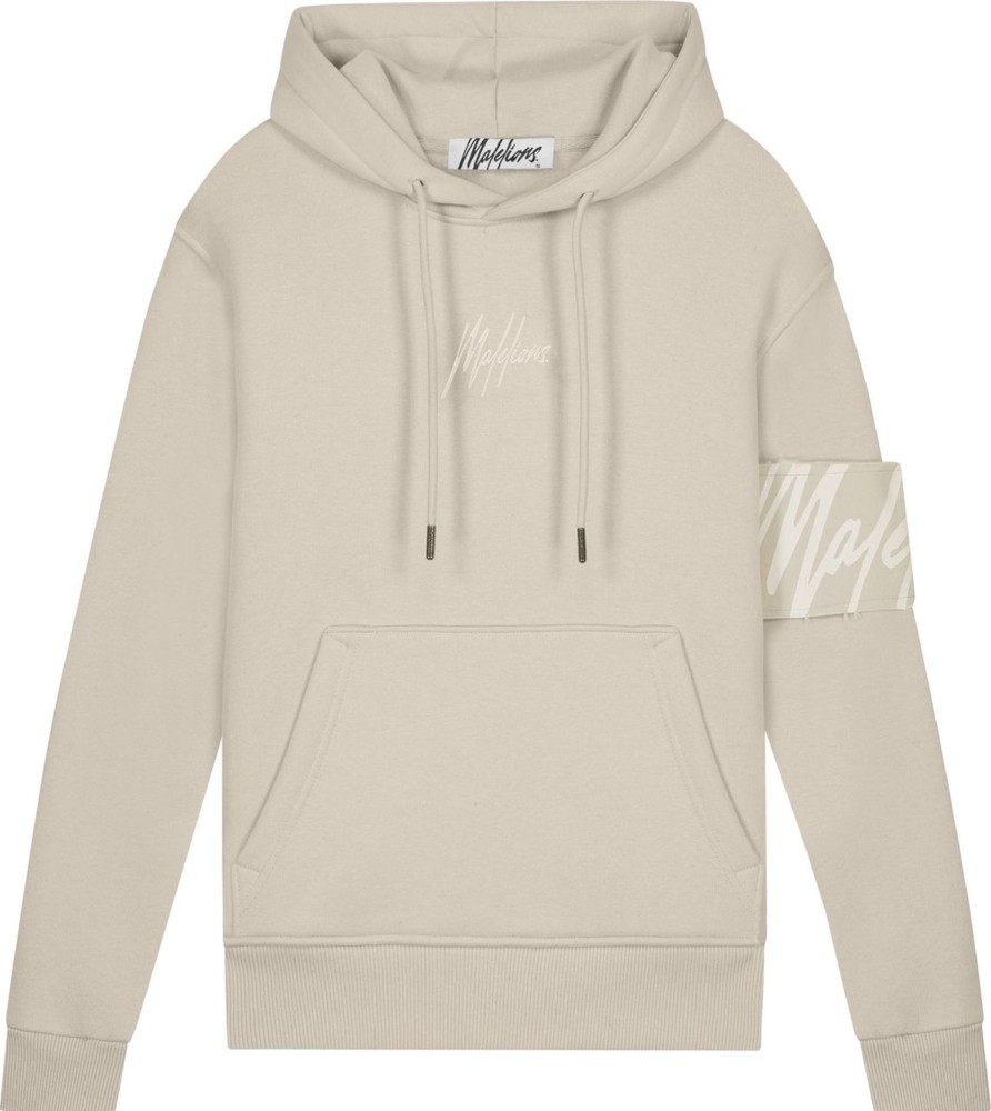 Dames Malelions | Malelions Captain Hoodie - Taupe Taupe