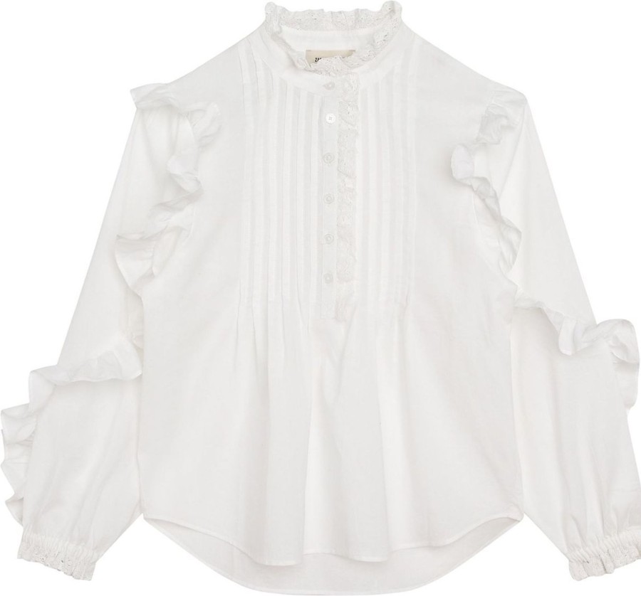 Kids Zadig et Voltaire Blouses | Zadig Et Voltaire Blouse Wit Wit