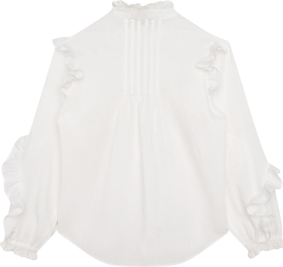 Kids Zadig et Voltaire Blouses | Zadig Et Voltaire Blouse Wit Wit