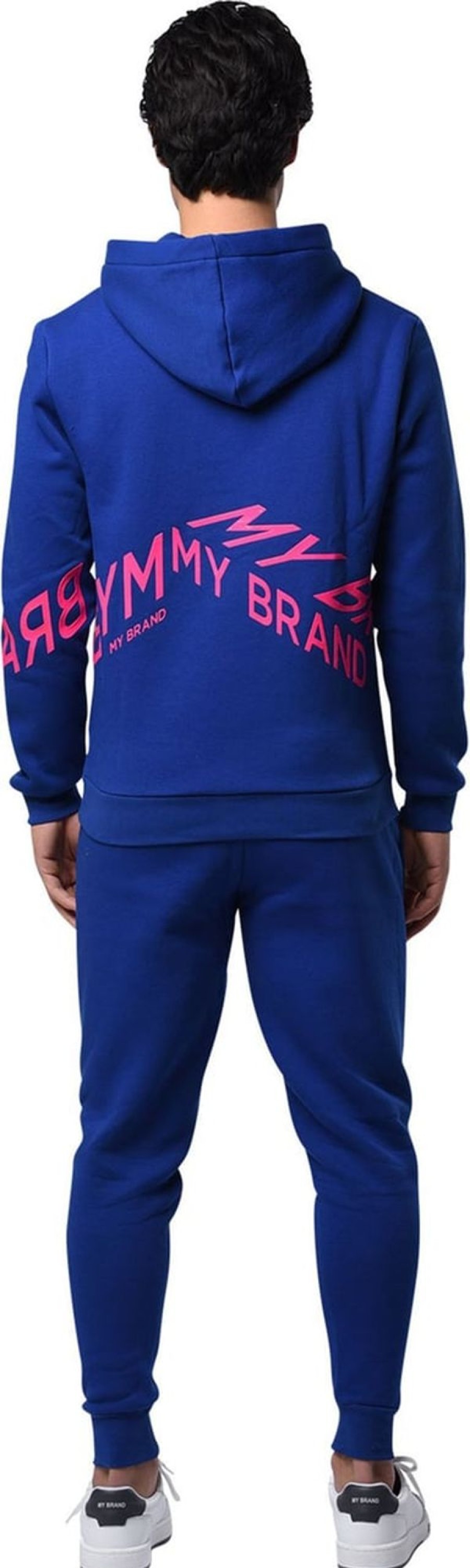 Heren My Brand | My Brand Mb Knees Joggingsuit Blue Blauw