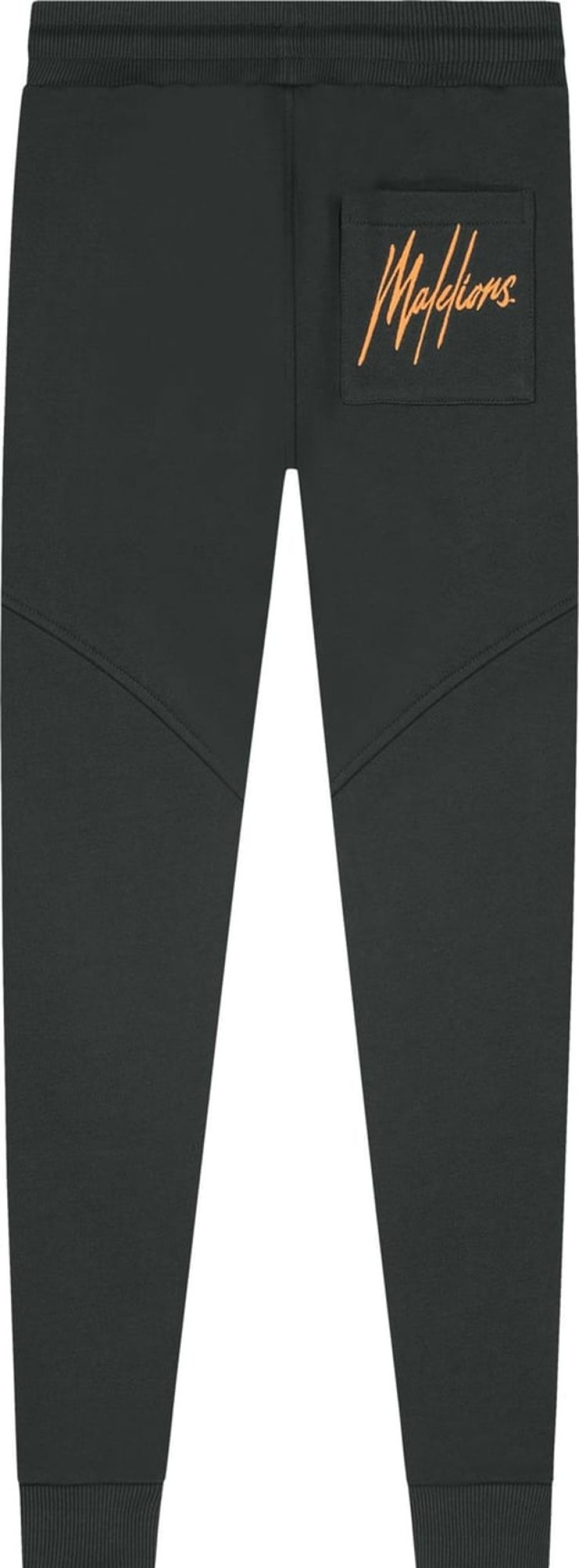 Kids Malelions Broeken | Malelions Girls Essentials Pants -Antra/Peach Grijs