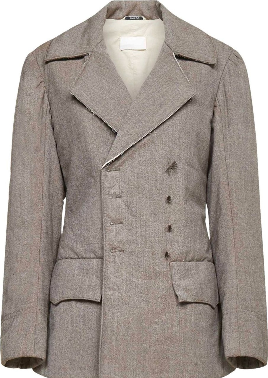 Dames Maison Margiela | Maison Margiela Maison Margiela Wool Blazer Bruin