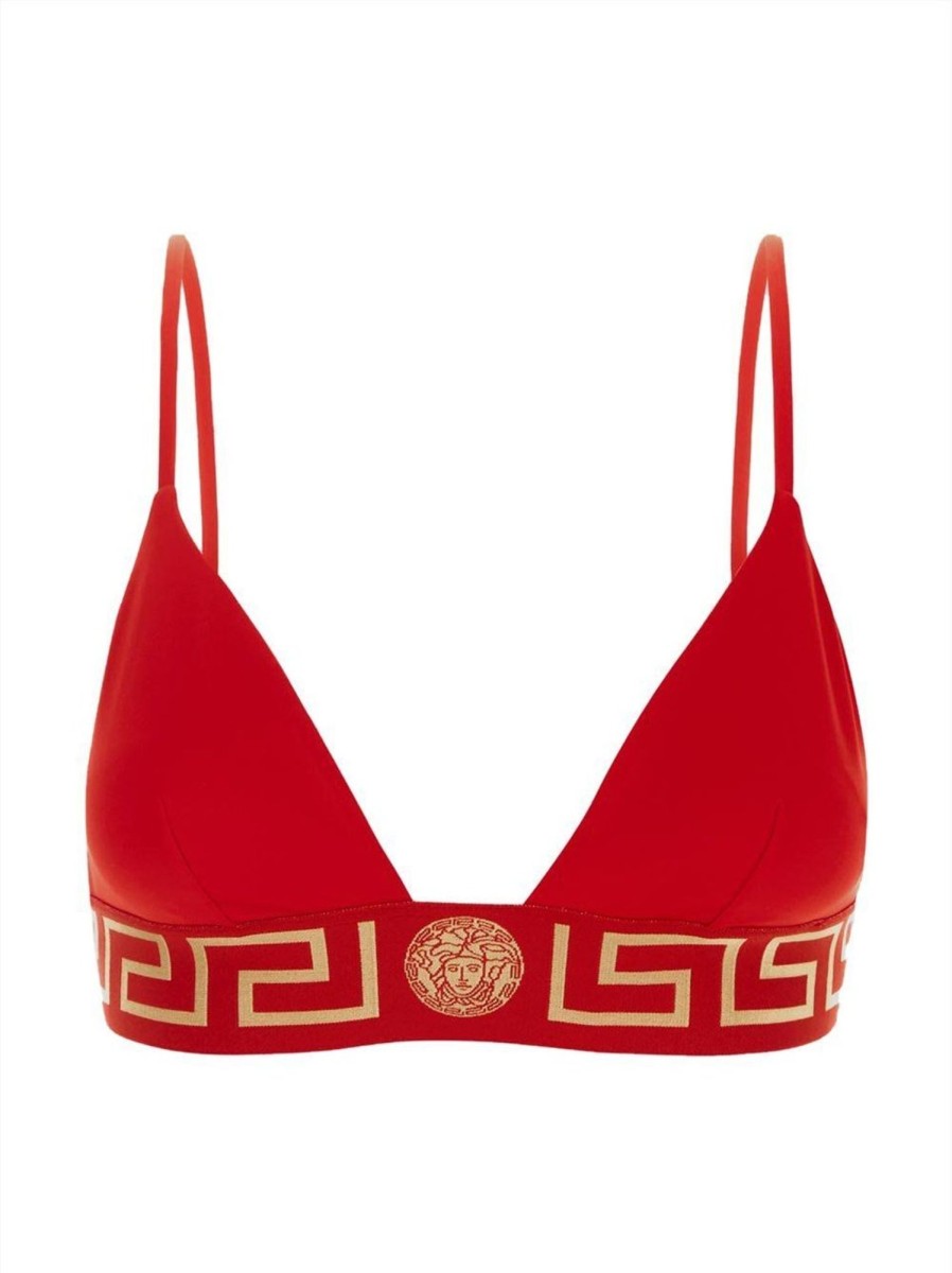 Dames Versace | Versace Swimming Bikini Top Rood