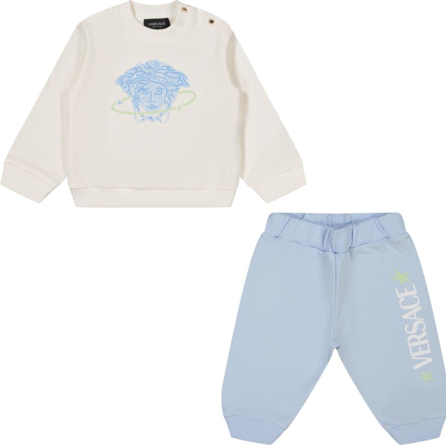 Kids Versace Jumpsuits | Versace Tracksuit Lightblue Blauw