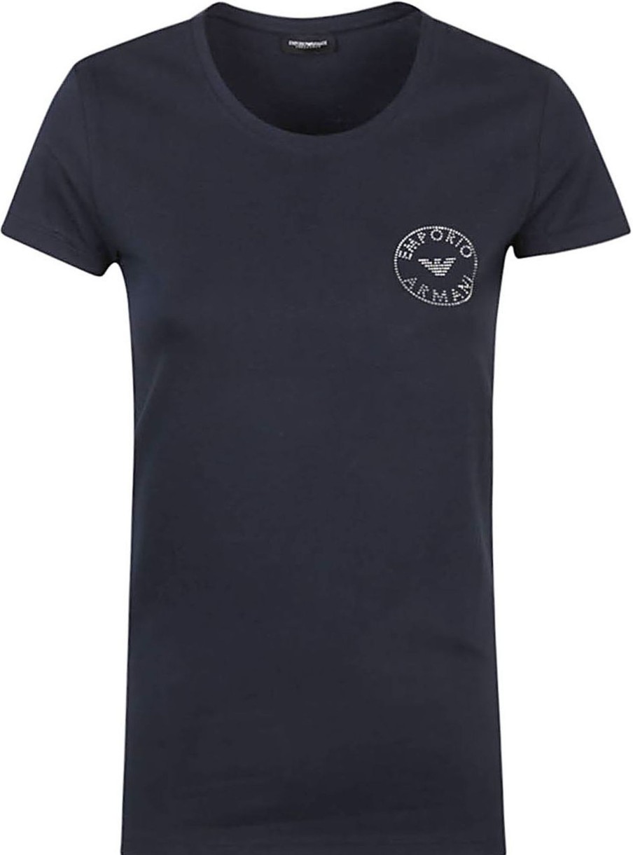 Dames Emporio Armani | Emporio Armani T-Shirts And Polos Blue Blauw