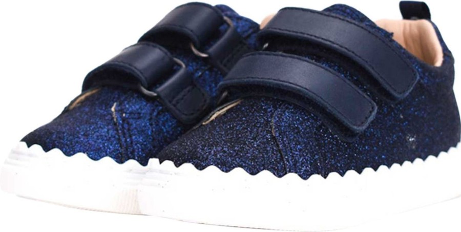 Kids Chloé Sneakers | Chloe Lauren Sneaker Blauw Glitter Blauw