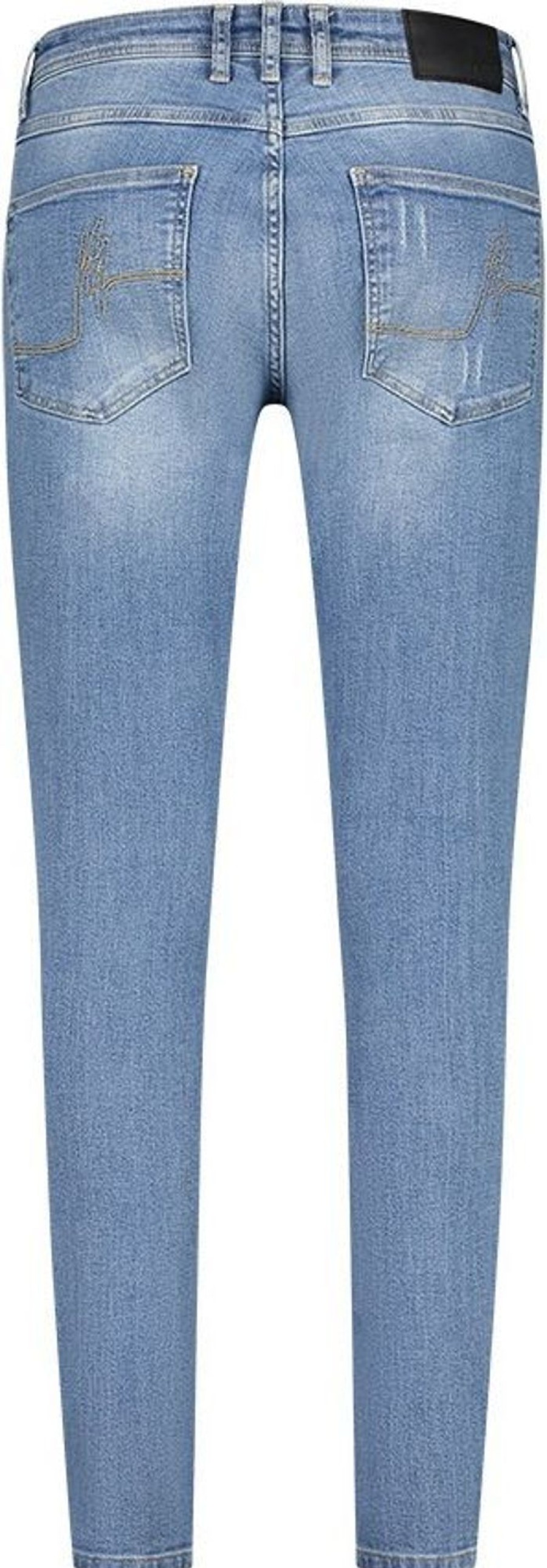 Heren Malelions | Malelions Destroyer Jeans - Light Blue Blauw