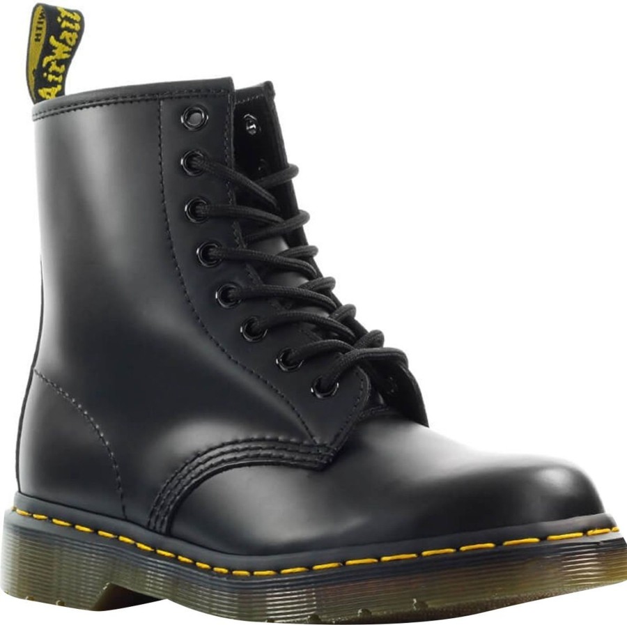 Dames Dr. Martens | Dr. Martens 1460 Smooth Black Combat Boot Black Zwart