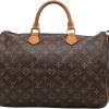 Dames Louis Vuitton | Louis Vuitton Monogram Speedy 35 Bruin