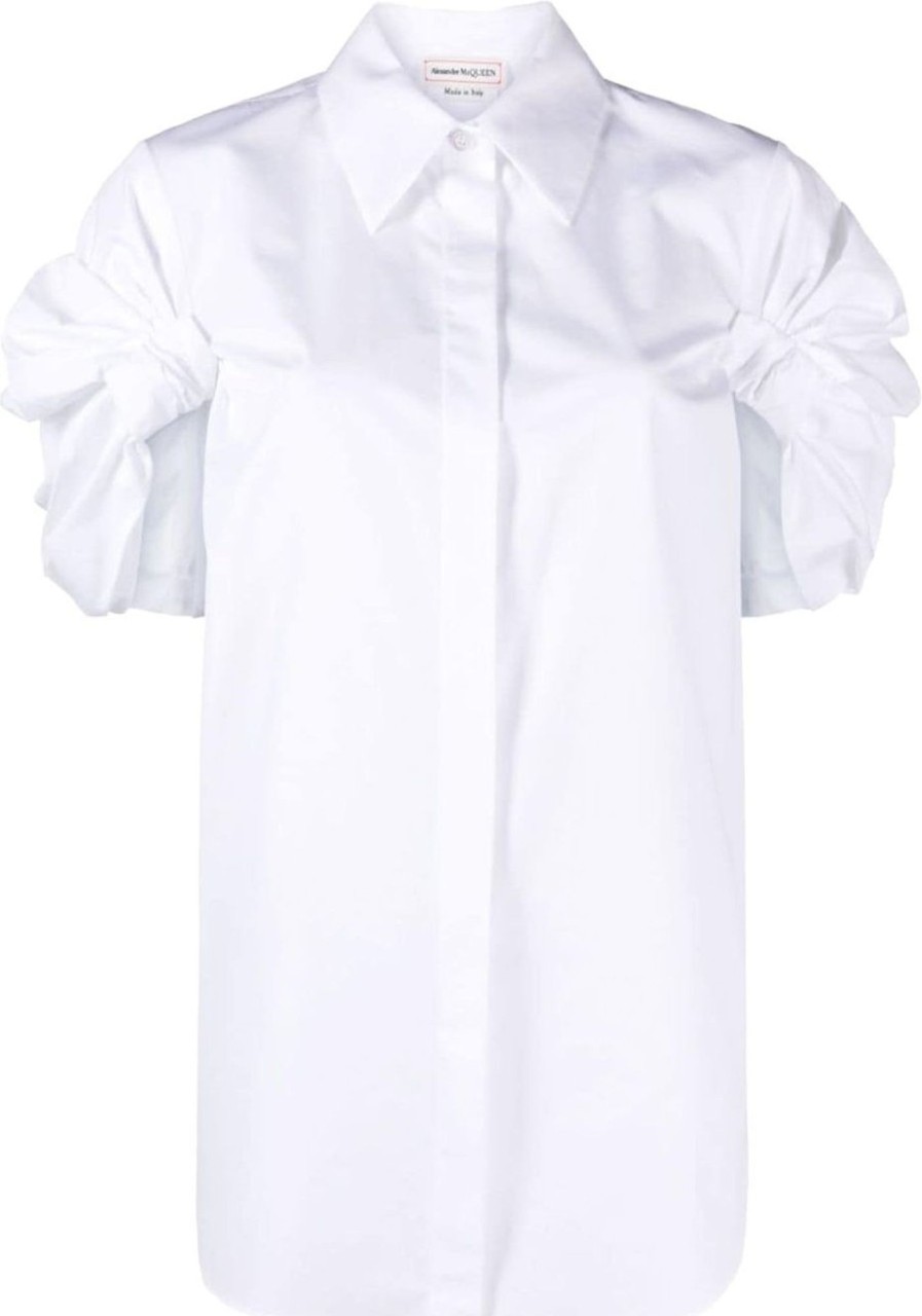 Dames Alexander McQueen | Alexander Mcqueen Shirts White Wit