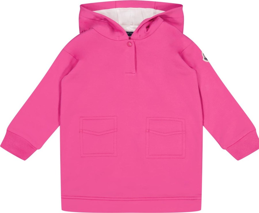 Kids Moncler Jurken | Moncler Moncler Baby Meisjes Jurkje Fuchsia Roze