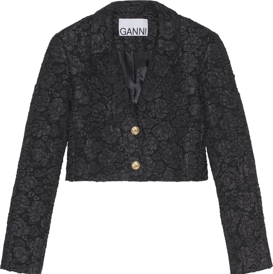 Dames Ganni | Ganni Blazers F8026 Zwart