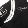 Dames Quotrell | Quotrell University Football Jacket | Black/White Zwart