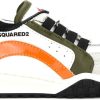 Kids Dsquared2 Sneakers | Dsquared2 Boog Sneaker Wit-Oranje Wit