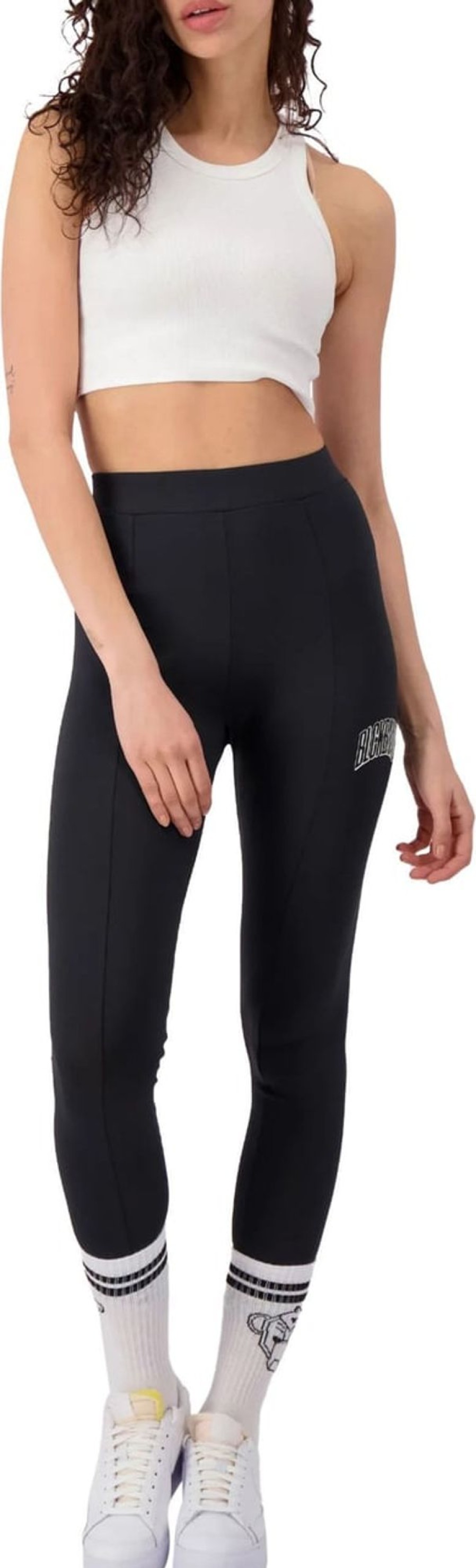 Dames Black Bananas | Black Bananas Arch Legging Dames Zwart Zwart