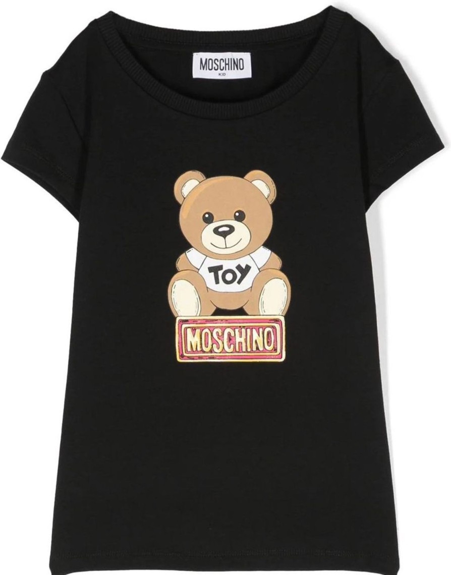 Kids Moschino Tops | Moschino T-Shirt Black Zwart