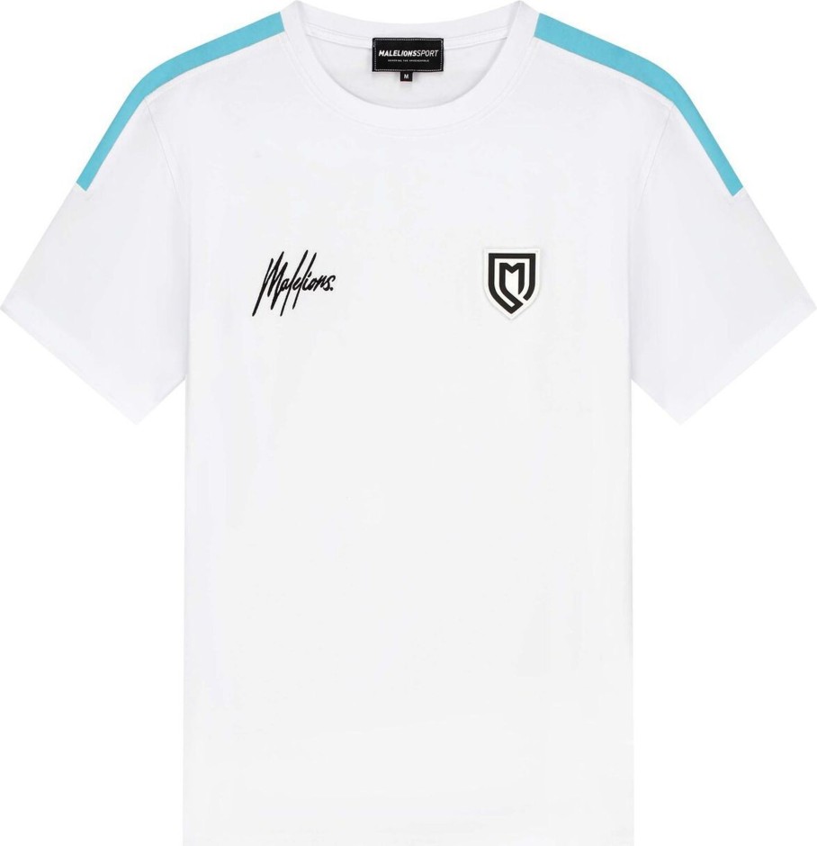 Heren Malelions | Malelions Sport Fielder T-Shirt - White Wit