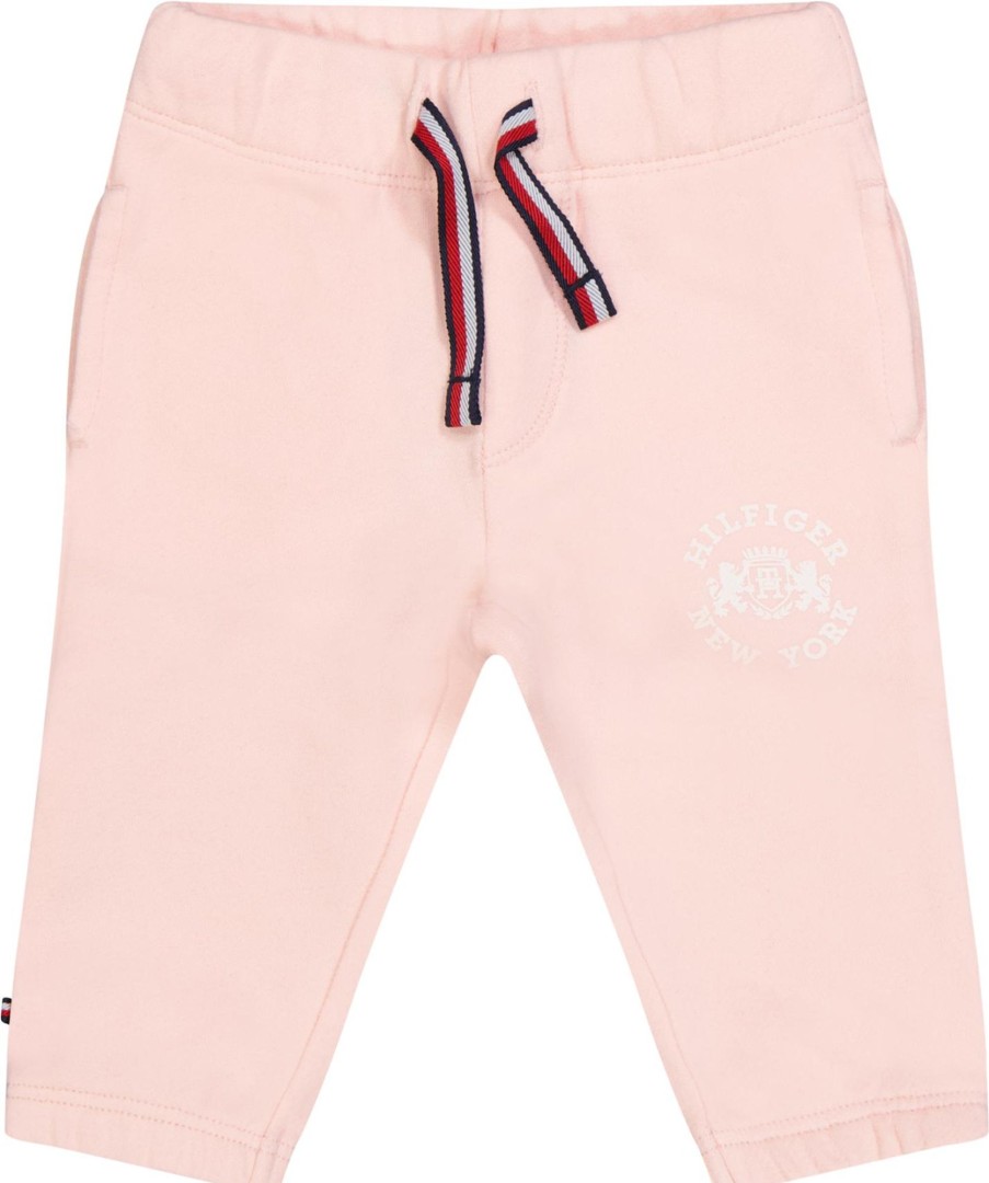 Kids Tommy Hilfiger Broeken | Tommy Hilfiger Tommy Hilfiger Baby Meisjes Broek Licht Roze Roze