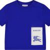 Kids Burberry Broeken | Burberry Burberry Baby Jongens Broekje Cobalt Blauw Blauw