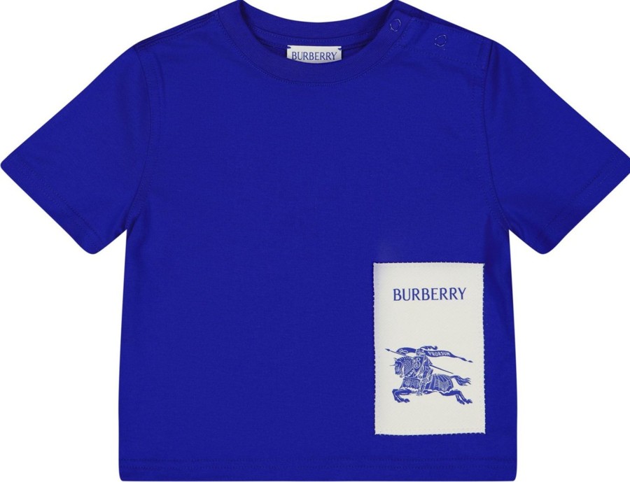 Kids Burberry Broeken | Burberry Burberry Baby Jongens Broekje Cobalt Blauw Blauw