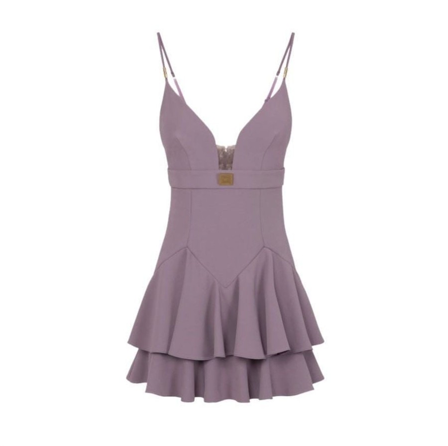 Dames Elisabetta Franchi | Elisabetta Franchi Dresses Purple Paars